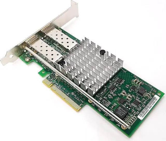 Alt view image 4 of 6 - Dual Port 10GbE SFP+ Fiber Optic PCI-Express x 8 NICs Gigabit Ethernet Server Adapter 2 Port Network Interface Controller Card for 82599ES Chipset, Compare to Intel X520-DA2