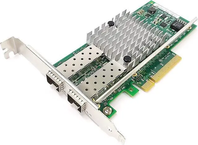 Alt view image 3 of 6 - Dual Port 10GbE SFP+ Fiber Optic PCI-Express x 8 NICs Gigabit Ethernet Server Adapter 2 Port Network Interface Controller Card for 82599ES Chipset, Compare to Intel X520-DA2