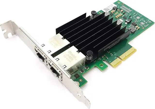 Alt view image 3 of 5 - Dual Port 10GbE RJ-45 PCI-Express x 4 Gigabit Ethernet Server Adapter Dual Port Network Interface Controller Card for X550 Chipset, Compare to Intel X550-T2