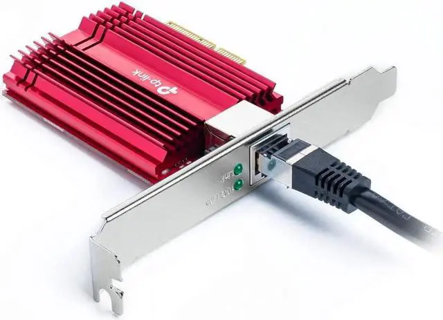 Alt view image 7 of 7 - 10GB PCIe Network Card (TX401)-PCIe to 10 Gigabit Ethernet Adapter,Supports Windows 11/10/8.1/8/7, Servers 2019/2016/2012 R2, and Linux, Including a CAT6A Cable