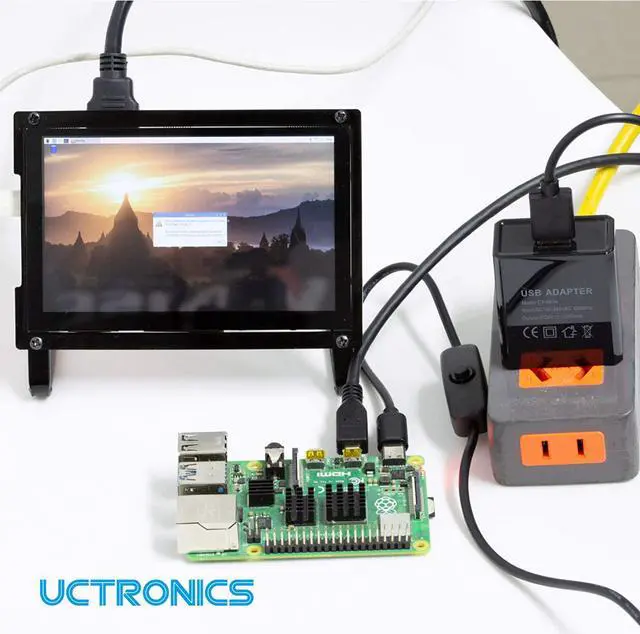 Alt view image 6 of 6 - For Raspberry Pi 4 Power Supply with Switch, 5V 3A USB Type C Charger Adapter with 3.3ft ON/Off Switch Cable, Black - OEM