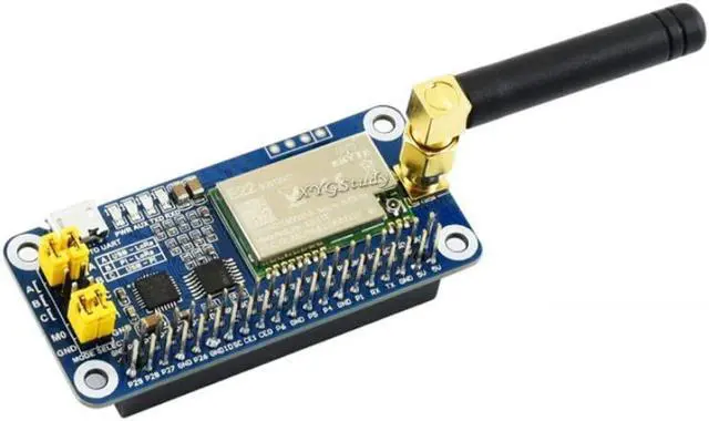 Main image of SX1262 LoRa HAT Covers 915MHz Frequency Band with Spread Spectrum Modulation Supports Raspberry Pi 1 2 3 4 Series Boards with UART Interface for STM32 @XYGStudy