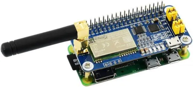 Alt view image 6 of 7 - SX1262 LoRa HAT Covers 915MHz Frequency Band with Spread Spectrum Modulation Supports Raspberry Pi 1 2 3 4 Series Boards with UART Interface for STM32 @XYGStudy