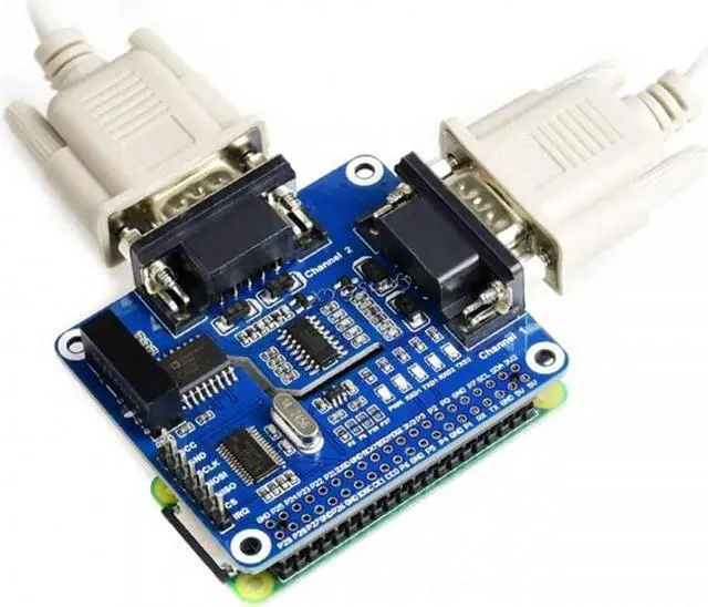 Alt view image 3 of 7 - XYGStudy 2-Channel Isolated RS232 Expansion HAT for Raspberry Pi SPI to RS232 Interface SP3232 UART SC16IS752+SP3232 Solution with Multi Onboard Protection Circuits ADI Magnetical TVS Diode