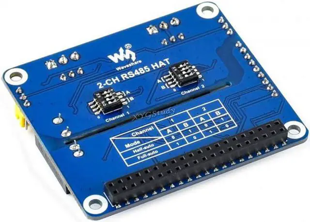 Alt view image 6 of 7 - XYGStudy 2-Channel Isolated RS485 Expansion HAT for Raspberry Pi SPI to RS485 Interface SP3485 UART SC16IS752+SP3485 Solution with Multi Onboard Protection Circuits ADI Magnetical TVS Diode