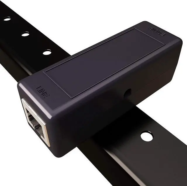 Alt view image 5 of 6 - Ethernet Surge Protector 19" RackMount (16 Port) PoE+ Gigabit (Server Rack Mount 1U) -Gas Discharge Tube -RJ45 Lightning Suppressor -LAN Network CAT5/CAT6 Thunder Arrestor GbE 1000 Mbps - TP316