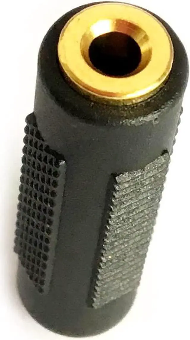 Alt view image 5 of 7 - 3.5mm Stereo Jack to 3.5mm Stereo Jack Female to Female Adapter Connector Gold Plated (3 Pack)