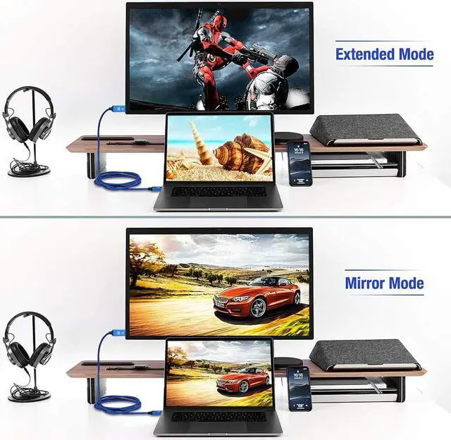 Alt view image 7 of 7 - DisplayPort Cable 4K DP Cable Nylon Braided -(4K@60Hz 2K@144Hz) Display Port Cable Ultra High Speed DisplayPort to DisplayPort Cable 6.6ft for Laptop PC TV etc- Gaming Monitor Cable(Blue)