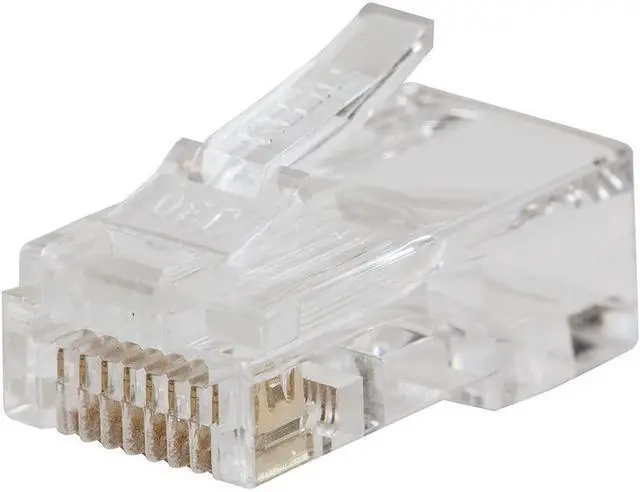 Main image of Klein Tools VDV826-763 Pass-Thru Modular Data Plug, RJ45 CAT6, Gold Plated, Pass Through Connectors 200-Pack