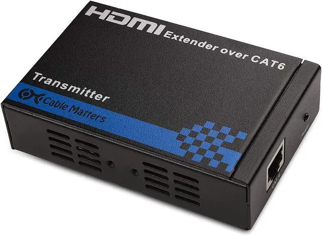 Alt view image 2 of 6 - Cable Matters Wall Mount HDMI Extender (HDMI Over Ethernet Cable) with TCP/IP Support for 1-to-Many Setup - Up to 300 Feet