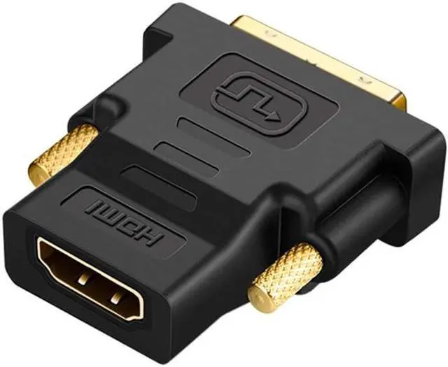 Alt view image 2 of 5 - CableCreation DVI to HDMI Adapter, Bi-Directional DVI Male to HDMI Female Converter, Support 1080P, 3D for PS5,PS4,TV Box,Blu-ray,Projector,HDTV