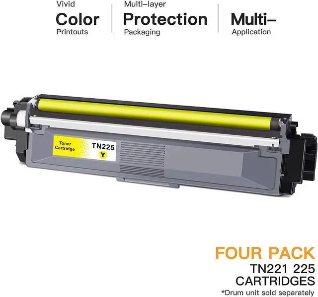 Alt view image 2 of 6 - E-Z Ink (TM) Compatible Toner Cartridge Replacement for Brother TN221 TN225 to Use with MFC-9130CW HL-3170CDW HL-3140CW HL-3180CDW MFC-9330CDW (1 Black, 1 Cyan, 1 Magenta, 1 Yellow, 4 Pack)