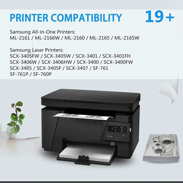 Alt view image 2 of 7 - SuperInk 2 PK Black Toner Cartridge Replacement Compatible for Samsung MLT-D101S MLTD101S to use with SCX-3405W ML-2165W SCX-3405FW ML-2161 ML-2166W ML-2160 ML-2165 SCX-3400F SCX-3401FH
