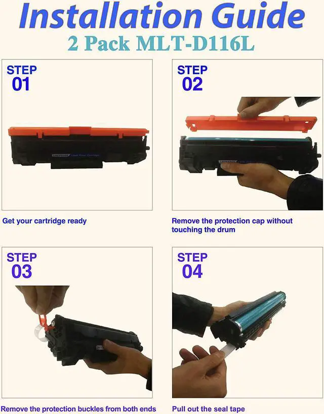 Alt view image 7 of 7 - 2-Pack ColorPrint Compatible MLT-D116L Toner Cartridge Replacement for Samsung MLTD116L D116L 116L Work with Xpress SL-M2825DW SL-2835DW SL-2885FW SL-2875FD SL-2875FW SL-M2625D SL-M2825FD SL-M2675F