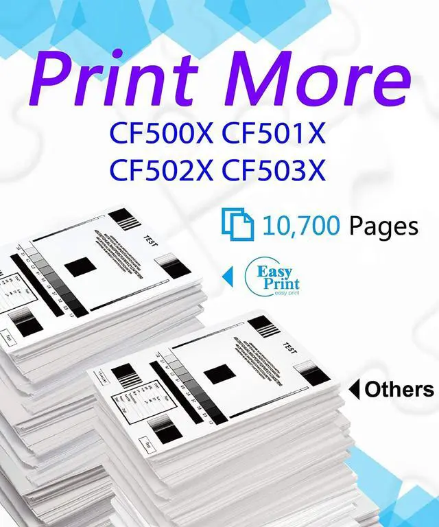 Alt view image 3 of 7 - Ennovor EASYPRINT Compatible 202X 202A CF500X CF500A Toner Cartridge Work for HP M281fdw M254dw M254dn M254nw M281dw MFP M281fdn M281cdw M281 M254 Printer, (4-Pack, BK/C/M/Y)