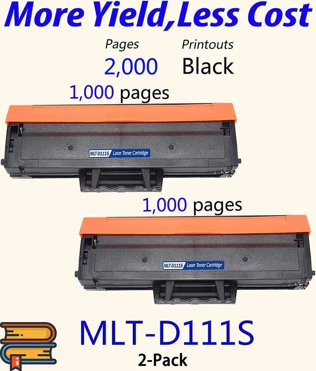 Alt view image 2 of 7 - ColorPrint Compatible Toner Cartridge Replacement for Samsung MLTD111S D111S MLT-D111S 111S Work with Xpress M2020W M2020 M2022 M2022W M2070 M2070F M2070FW M2070W Printer (Black, 2-Pack)