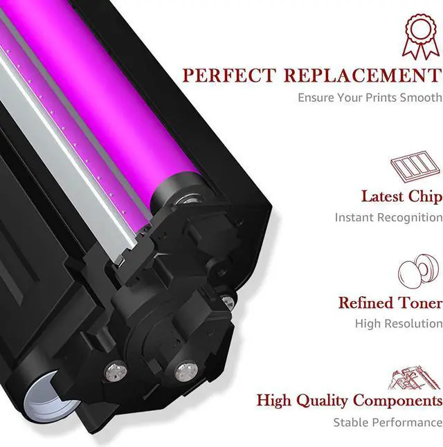 Alt view image 5 of 6 - Ennovor Toner Kingdom Compatible Toner Cartridge Replacement for Canon Cartridge 054 Set 054H for Canon MF641CW Color ImageClass MF644Cdw MF642Cdw LBP622Cdw - (Black, Cyan, Magenta, Yellow)