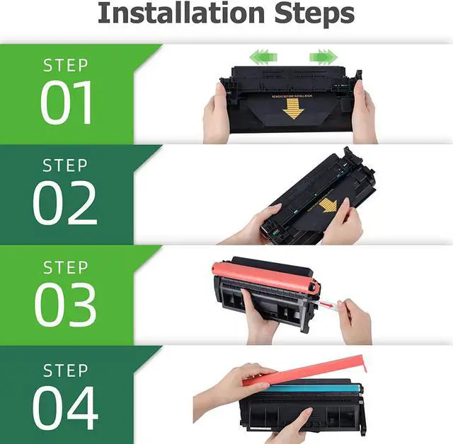 Alt view image 5 of 7 - Ennovor Aztech Compatible Toner Cartridge Replacement for HP 58A CF258A, Black - 2 Pack