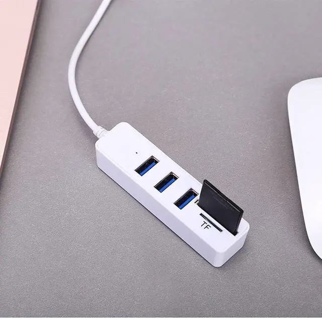 Alt view image 3 of 5 - USB Hub 3.0 Multi USB 3.0 Hub USB Splitter High Speed TF SD Card Reader All in One for PC Computer Accessories (Color : B)