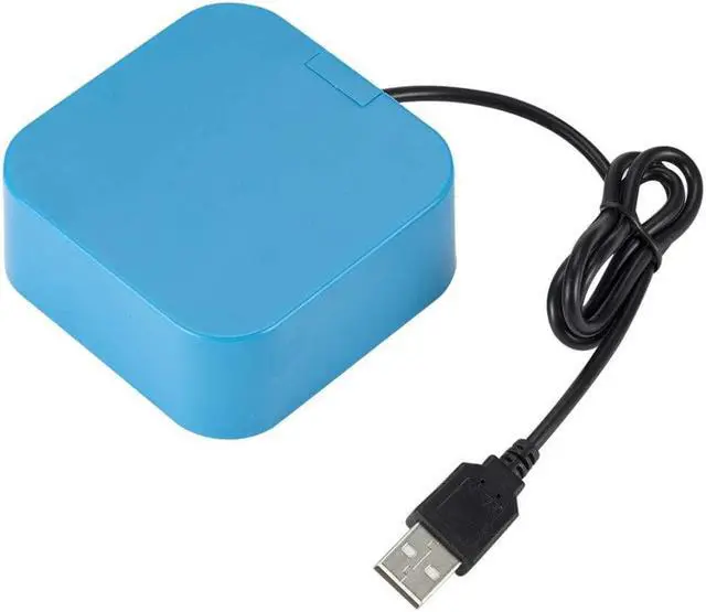 Alt view image 5 of 5 - All-in-One Combo Multi-Function USB2.0 Card Reader Hub with Hub Splitter High Speed USB2.0 Hub 3 Port with Card Reader Hub (Color : Black) (Blue)