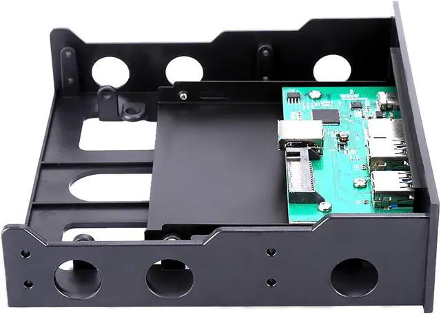 Alt view image 4 of 7 - Pusokei Multi-Function Expansion Panel Hub, USB3.1/Type C Interface+Dual USB3.0+TF/Memory Card Reader 3.5 Optical &Soft Drive Panel,for Computer Chassis