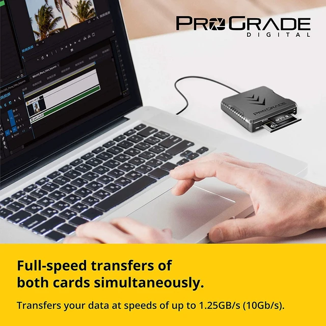 Alt view image 6 of 7 - CFast and SD UHS-II Dual-Slot Memory Card Reader by ProGrade Digital | USB 3.2 Gen 2 for Professional Filmmakers, Photographers & Content Creators