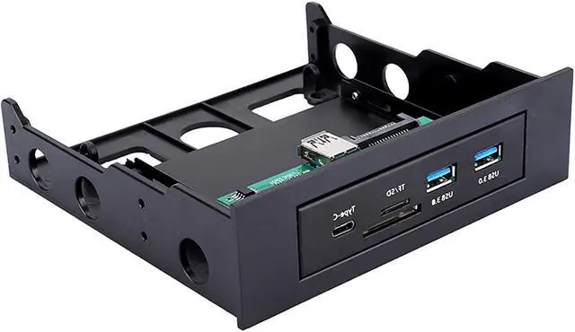 Main image of Pusokei Multi-Function Expansion Panel Hub, USB3.1/Type C Interface+Dual USB3.0+TF/Memory Card Reader 3.5 Optical &Soft Drive Panel,for Computer Chassis