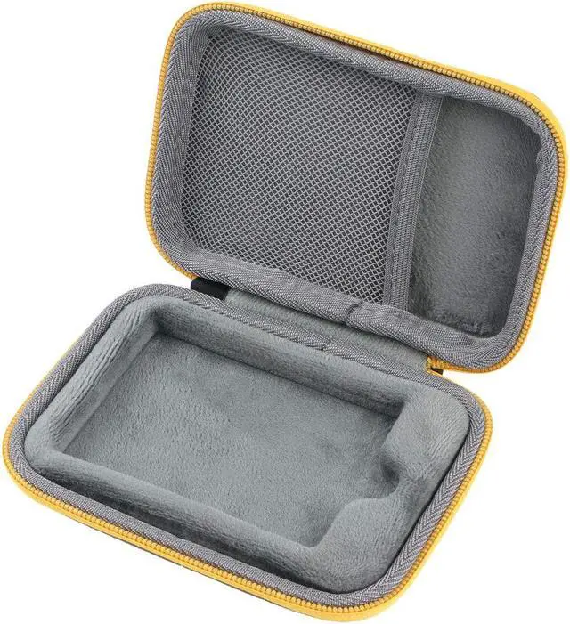 Alt view image 3 of 6 - co2crea Hard Travel Case Replacement for WD My Passport Go Cobalt SSD 500G / 1TB Portable External Storage (Black Case + Amber Zipper)