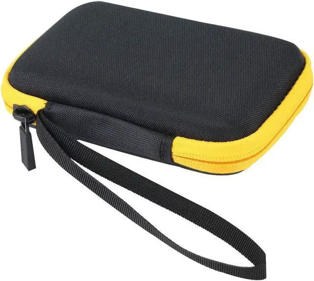 Alt view image 5 of 6 - co2crea Hard Travel Case Replacement for WD My Passport Go Cobalt SSD 500G / 1TB Portable External Storage (Black Case + Amber Zipper)