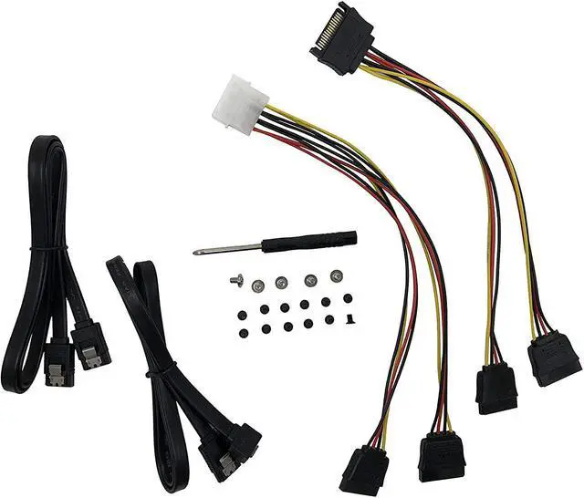 Alt view image 10 of 14 - MICRO CONNECTORS 2.5 SSD/Hard Drive Installation Kit with SATA Data and Power Cables (L02-35252-KIT)
