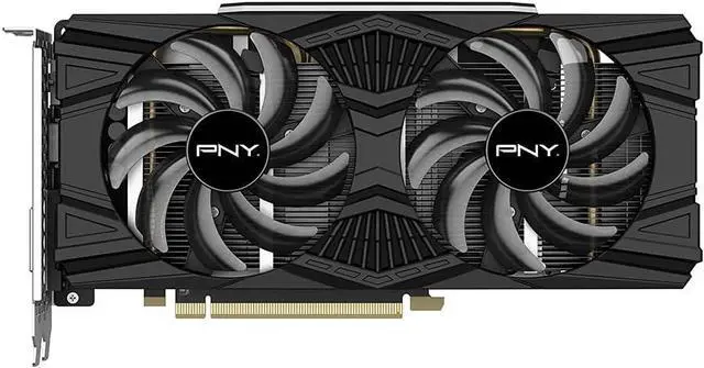 Alt view image 6 of 10 - PNY GeForce GTX 1660 Ti GAMING DF OC 6 GB GDDR6 Graphics Card (VCG1660T6DFPPB-O)