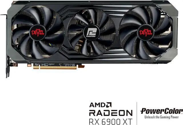 Alt view image 3 of 4 - PowerColor Radeon RX 6900 XT Red Devil 16GB GDDR6 AXRX 6900XT 16GBD6-3DHE-OC Video Graphic Card GPU