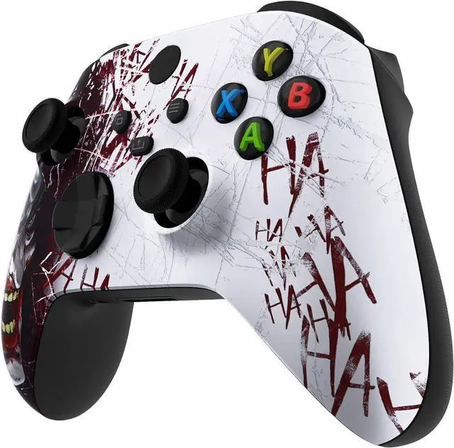 Alt view image 5 of 7 - eXtremeRate Custom Shell for Xbox Series X & S Controller - Revitalize Your Controller - Clown HAHAHA Replacement Cover Front Housing Cover for Xbox Core Controller Wireless [Control NOT Included]