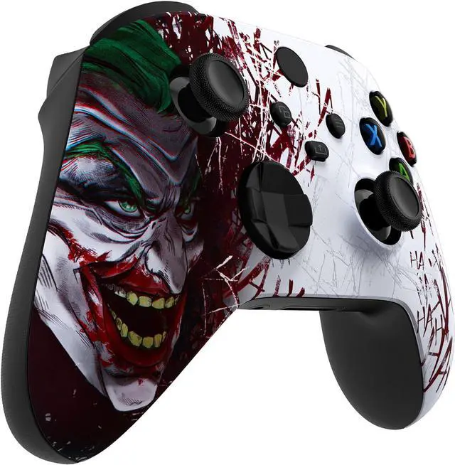 Alt view image 4 of 7 - eXtremeRate Custom Shell for Xbox Series X & S Controller - Revitalize Your Controller - Clown HAHAHA Replacement Cover Front Housing Cover for Xbox Core Controller Wireless [Control NOT Included]