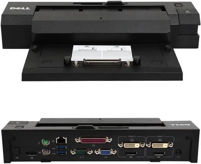 Main image of New Dell E-Port Plus II Docking Station Port Replicator W/ New 130W Adapter 331-6304