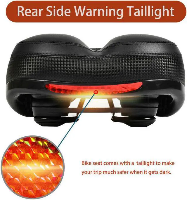 Alt view image 6 of 7 - IC ICLOVER Comfort Wide Big Bum Soft Gel Cruiser Bike Saddle Bicycle Seat Air Cushion Pad