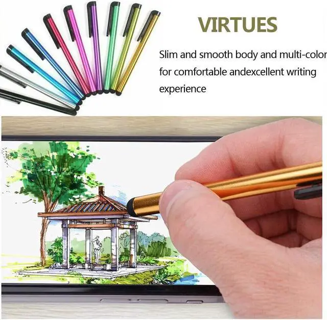 Alt view image 7 of 7 - 10Pcs Metal Universal Stylus Pen Touch Screen F Tablet Mobile Phone iPad iPod PC