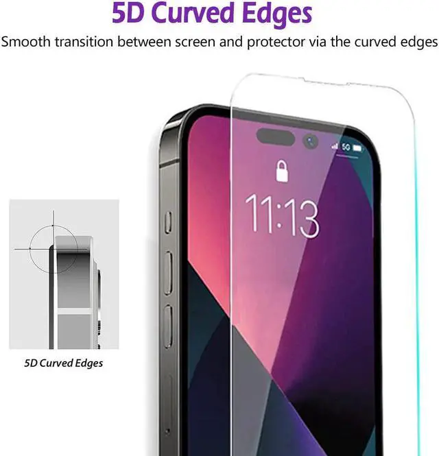 Alt view image 4 of 7 - For iPhone 14 PLUS Case Crystal Clear Cover+Tempered Glass Screen Protector