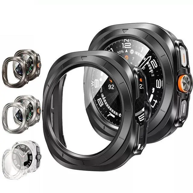 Main image of Screen Protector Case for Samsung Galaxy Watch 7 Ultra 47mm, Full Protection Anti Scratch Clear