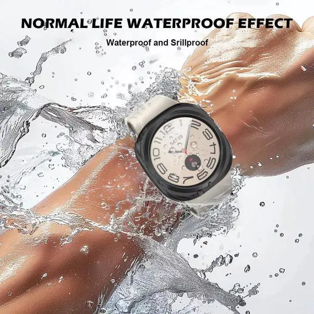 Alt view image 5 of 7 - Screen Protector Case for Samsung Galaxy Watch 7 Ultra 47mm, Full Protection Anti Scratch Clear