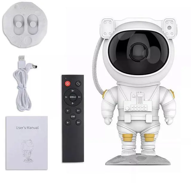 Alt view image 2 of 7 - Astronaut Galaxy Projector, Starry Night Light for Room, Color Changing, Remote Control, Decorative Gift for Kids, Teens & Space Enthusiasts