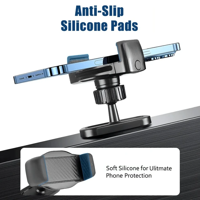 Alt view image 6 of 6 - 360° Magnetic Phone Holder for Gym, Portable Phone Mount with Strong Magnets Attach to Metal Surface, Gym Accessories for Men Women, Fit 4.7"-7" Smartphones Apple Galaxy