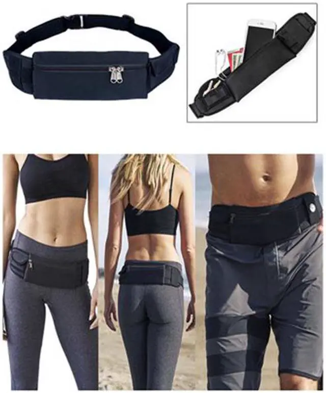 Alt view image 2 of 7 - IC ICLOVER Running Waist Bag Fanny Pack / Hip Pack Pouch for Man Women Sports Travel Hiking / Money iPhone 6/6s Plus 7/7 Plus 8/X/8 Plus Samsung S8 Black All Sizes