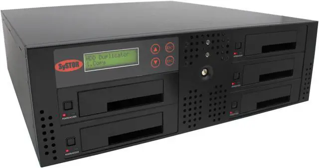 Main image of Systor 1 to 4 SATA 150MB/S Rackmount Hard Disk Drive / Solid State Drive (HDD/SSD) Duplicator & Sanitizer (SYS204RMHDD)