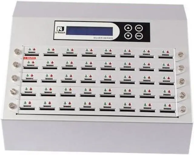 Main image of Ureach 1:39 SD/MicoroSD Duplicator 2GB/Min - Standalone SD/MicoroSD Copier/Eraser - Up To 33MB/Sec - Intelligent 9 Silver Series (SD940S)