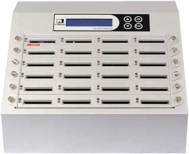 Main image of Ureach 1:23 CFAST Duplicator 3.9GB/Min- Standalone CFAST Copier/Eraser - Up To 65MB/Sec - Intelligent 9 Silver Series (CFAST924S)