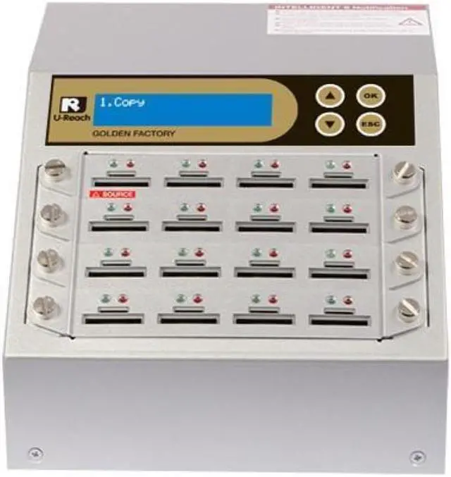 Main image of Ureach 1:15 SD/MicoroSD Duplicator 2GB/Min- Standalone SD/MicoroSD Copier/Eraser - Up To 33MB/Sec - Intelligent 9 Golden Series (SD916G)