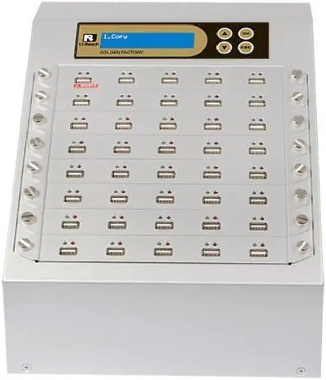 Main image of Ureach 1:39 USB Duplicator 2GB/Min - Standalone Flash Drive Copier/Eraser - Clones Thumb Drives Up To 33MB/Sec - Intelligent 9 Golden Series (UB940G)