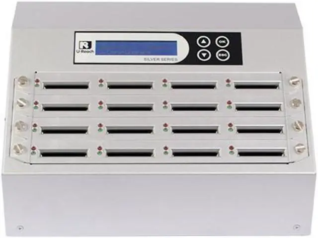 Main image of Ureach 1:15 CFAST Duplicator 3.9GB/Min- Standalone CFAST Copier/Eraser - Up To 65MB/Sec - Intelligent 9 Silver Series (CFAST916S)
