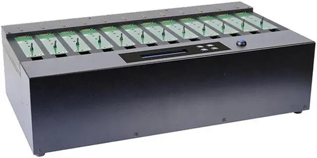 Alt view image 6 of 7 - Systor 1 to 11 SATA & M.2 NVMe Duplicator - 12GB/Min - Standalone Copier & Eraser/Sanitizer for Multiple PCIe M2 Drives (SYSNVME-M2211)